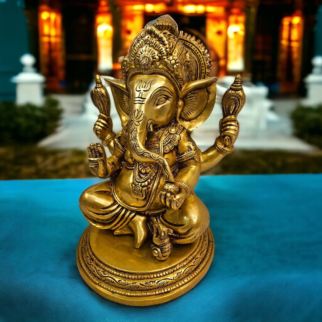 Brass Ganesha idol